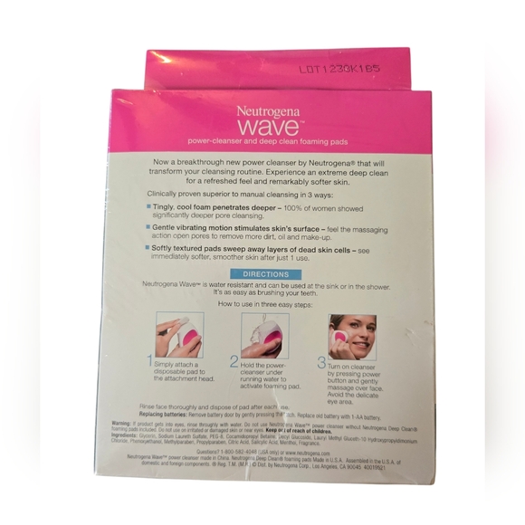 Neutrogena Wave Power-Cleanser Deep Clean Foaming Cleanser + 30 Exfoliating pads - Picture 2 of 8